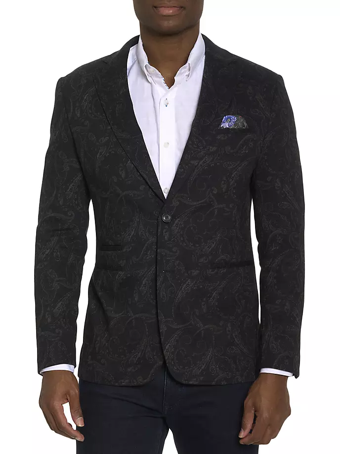 

Жаккардовое спортивное пальто Cusano Robert Graham, черный
