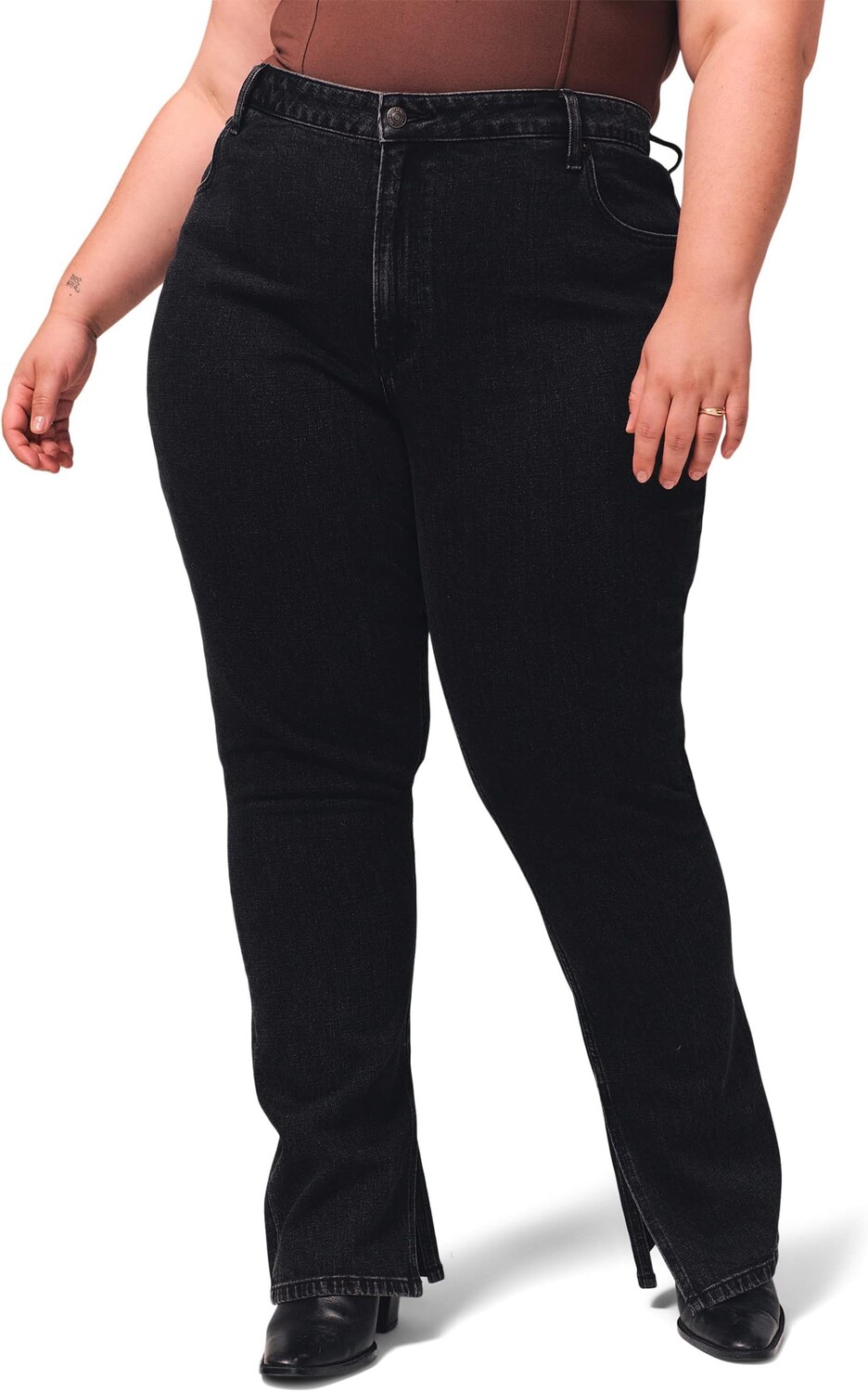 

Джинсы Curve Love High-Rise Skinny Jeans Abercrombie & Fitch, черный