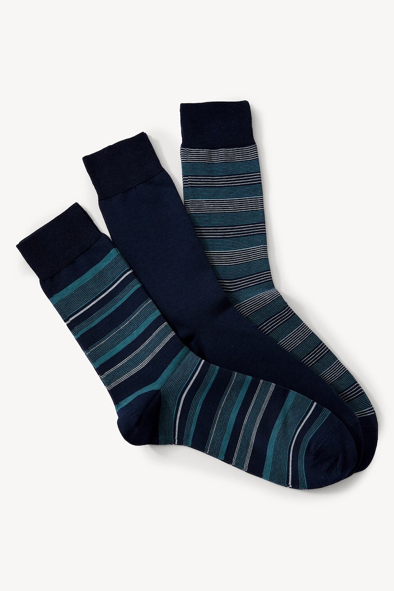 Носки из модала, 3 пары Marks & Spencer, синий комплект 3 пары носки мужские гранд zs0 из модала синий 31