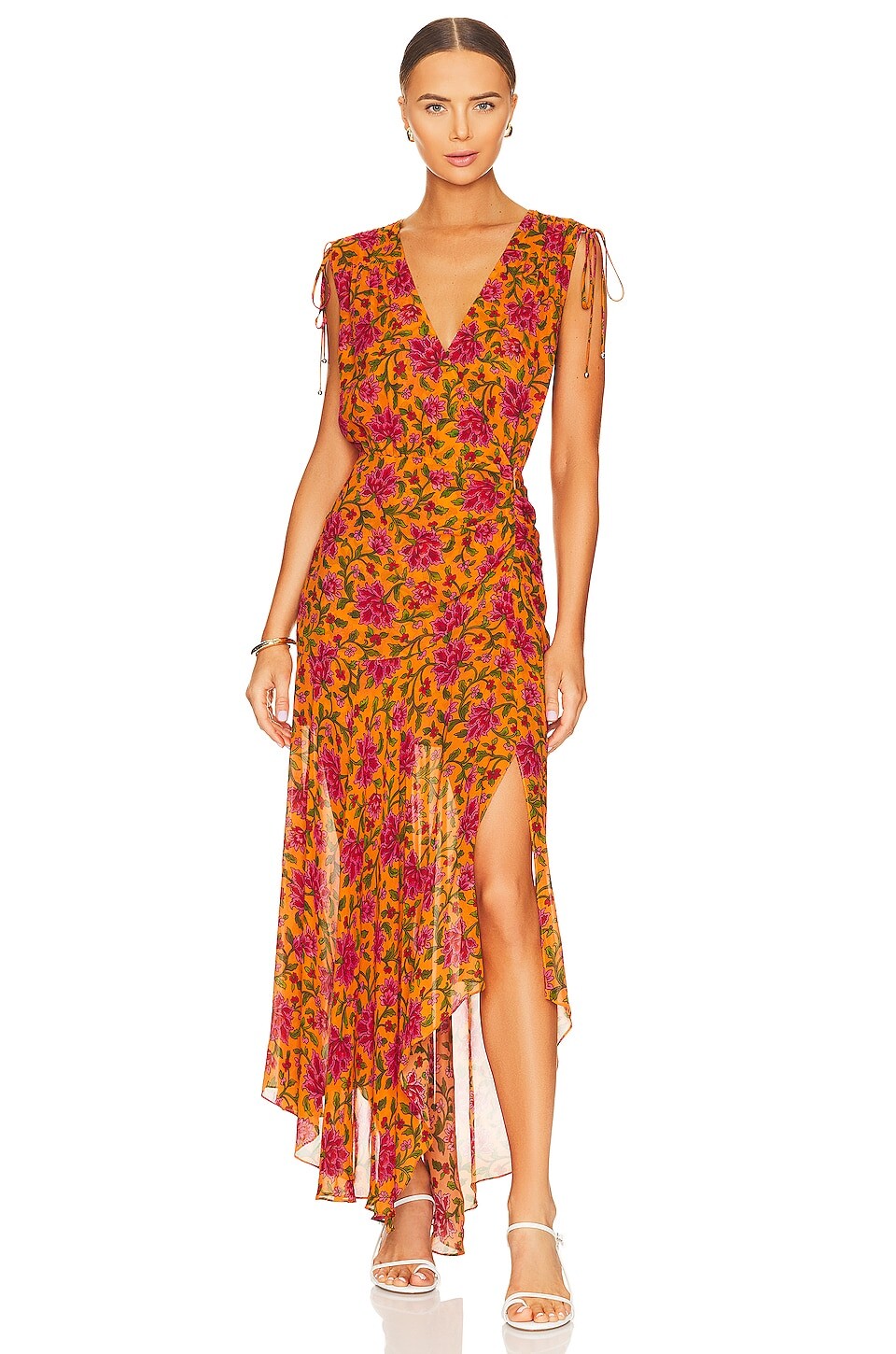 

Платье Veronica Beard Dovima, цвет Hot Orange Multi