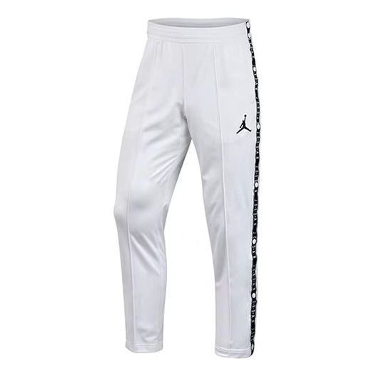 цена Спортивные штаны Air Jordan Side Logo Printing Sports Long Pants White, белый