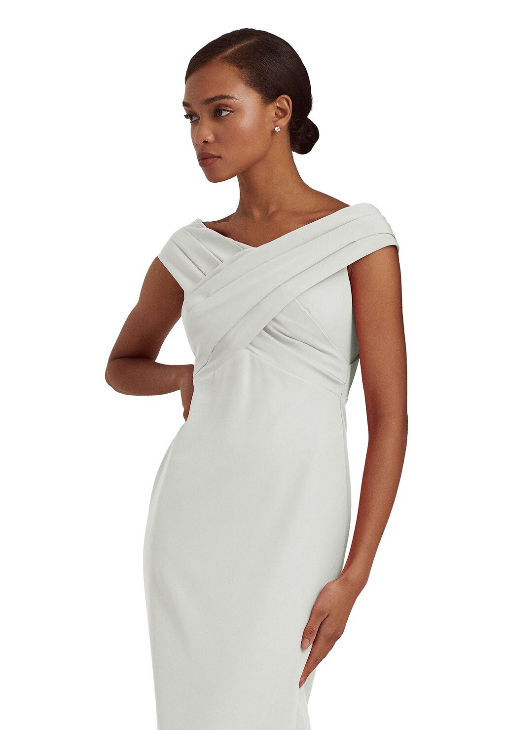 

Одежда для особых случаев IRENE LONG SHORT SLEEVE GOWN Lauren Ralph Lauren, бежевый