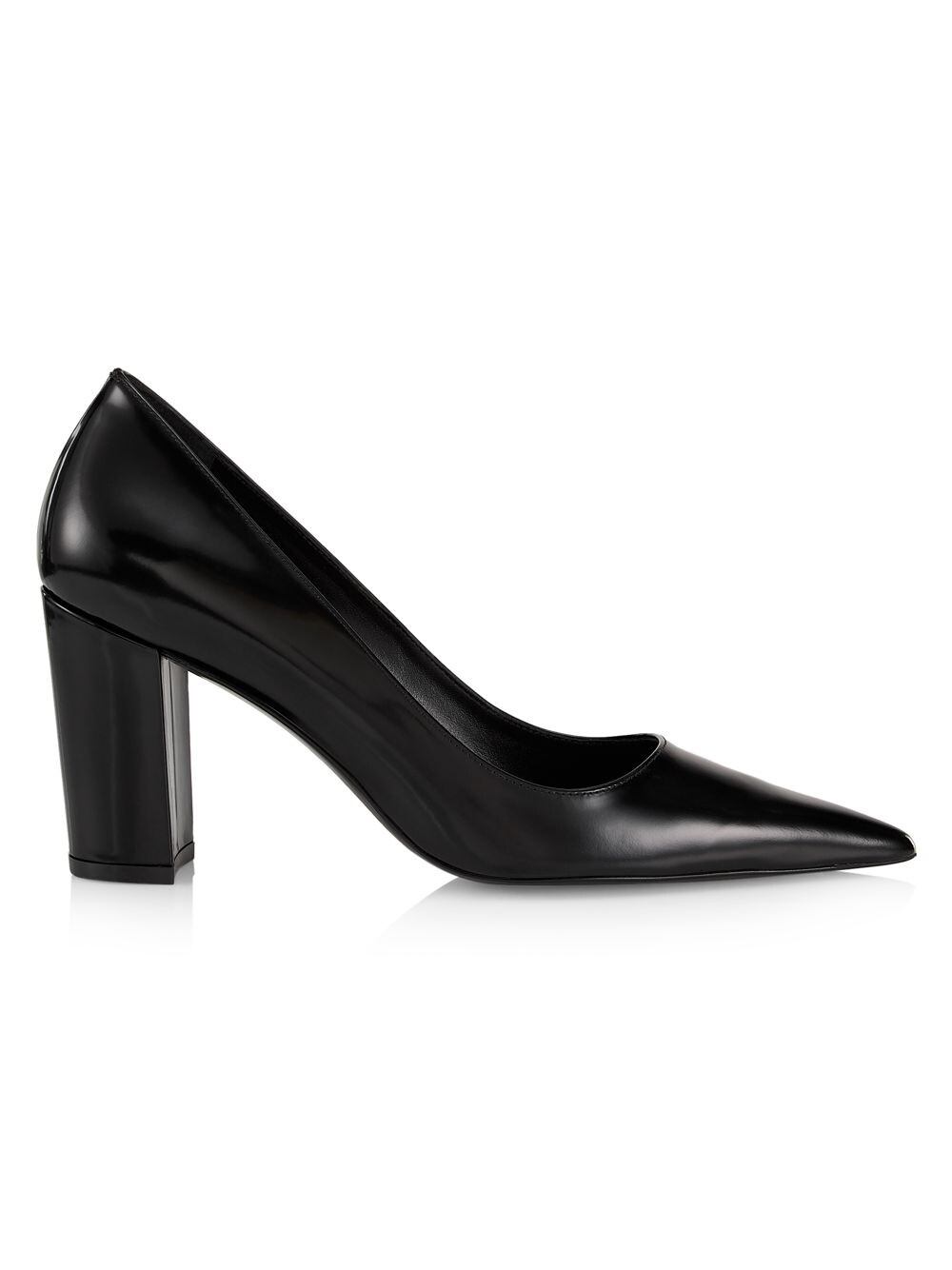

Кожаные туфли-лодочки Stuart 85MM Stuart Weitzman, черный