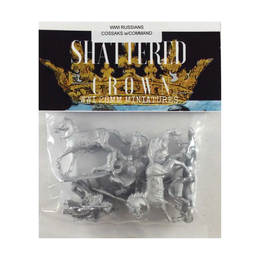 

Русские казаки с командованием, WWI Shattered Crown Miniatures - Russian (28mm)