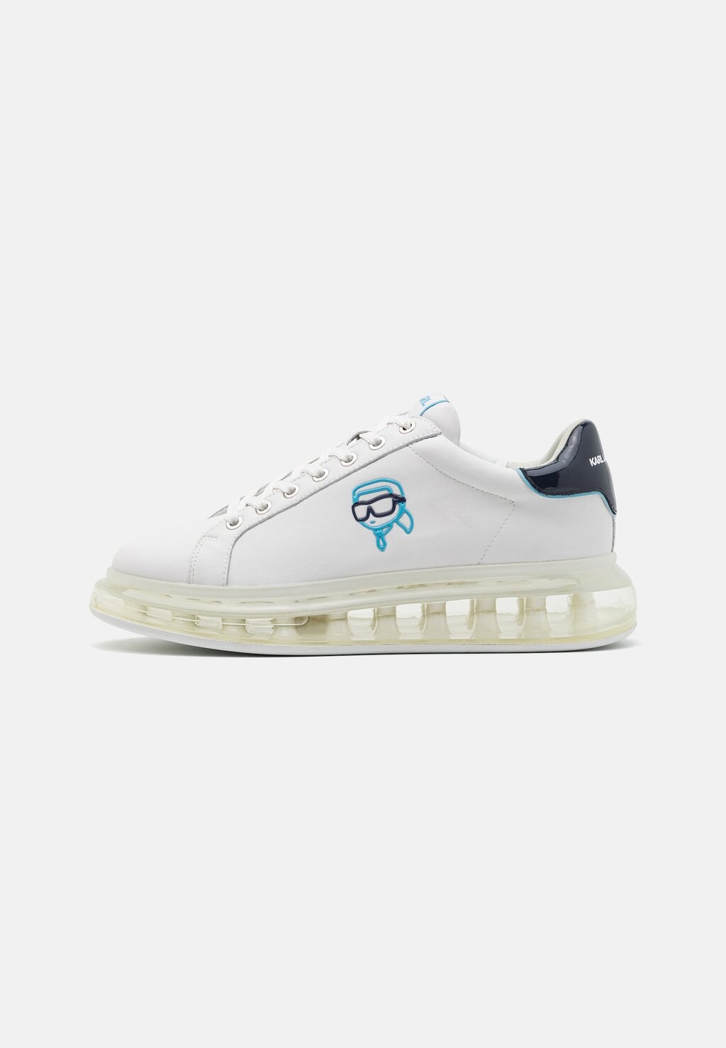 

Низкие кроссовки Men Kapri Kushion Lace KARL LAGERFELD, цвет white/navy
