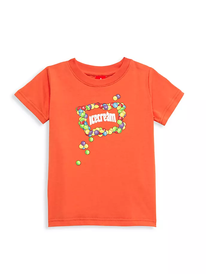 

Футболка с радужным логотипом Little Boy's & Boy's Icecream, цвет paprika