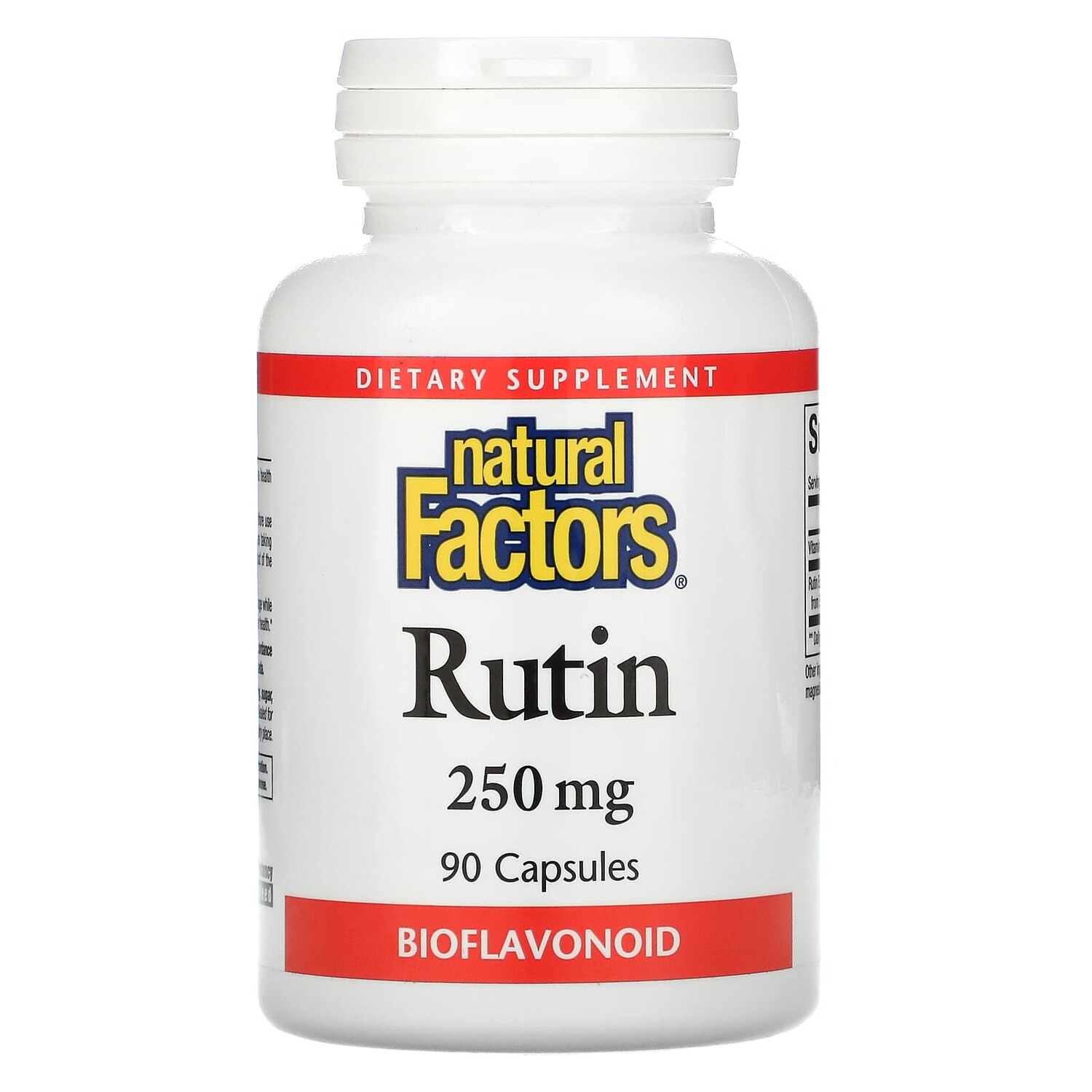 

Рутин, 250 мг, 90 капсул, Natural Factors