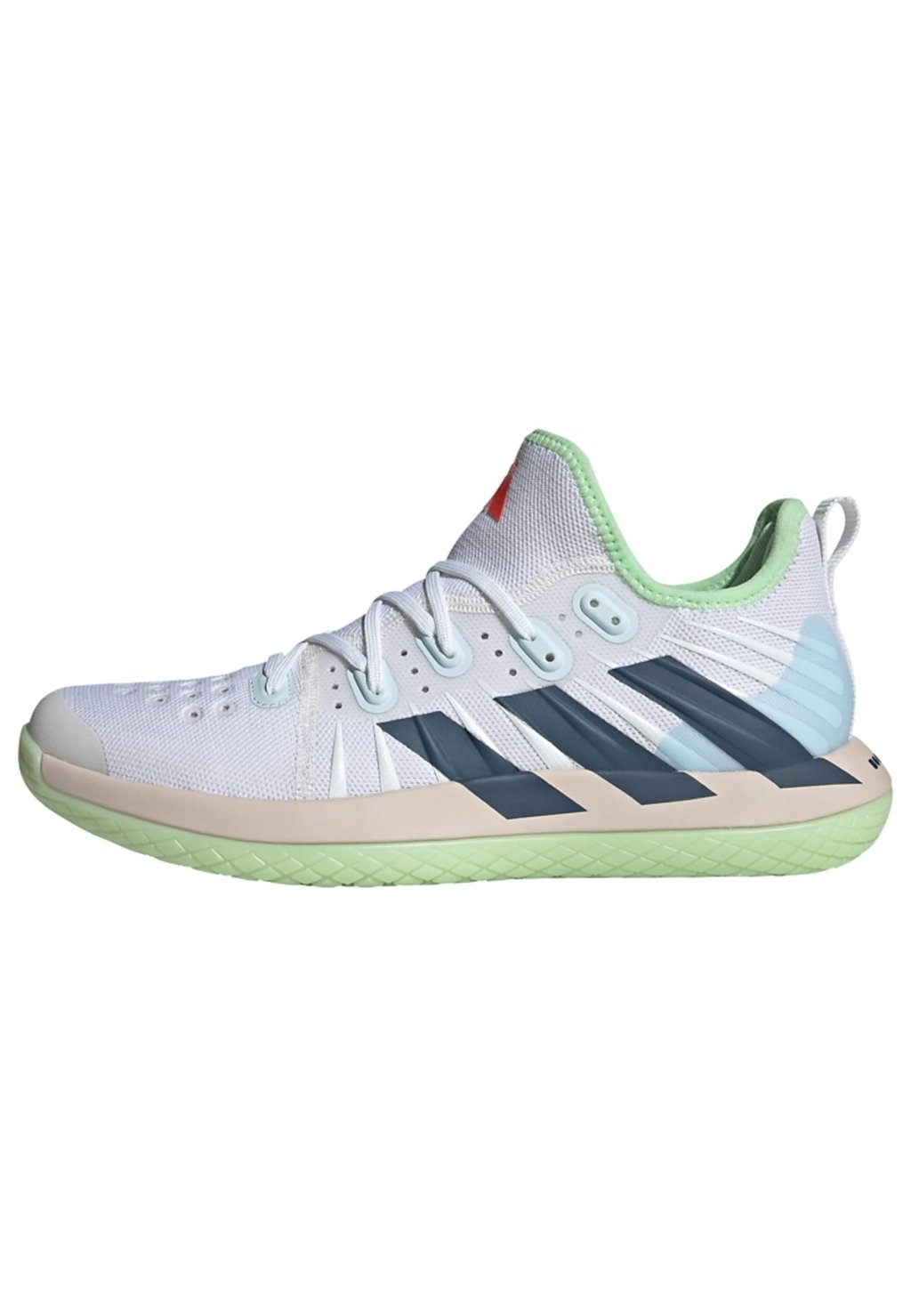 Кроссовки для тенниса с искусственным покрытием Stabil Next Gen Adidas, цвет cloud white preloved ink semi green spark