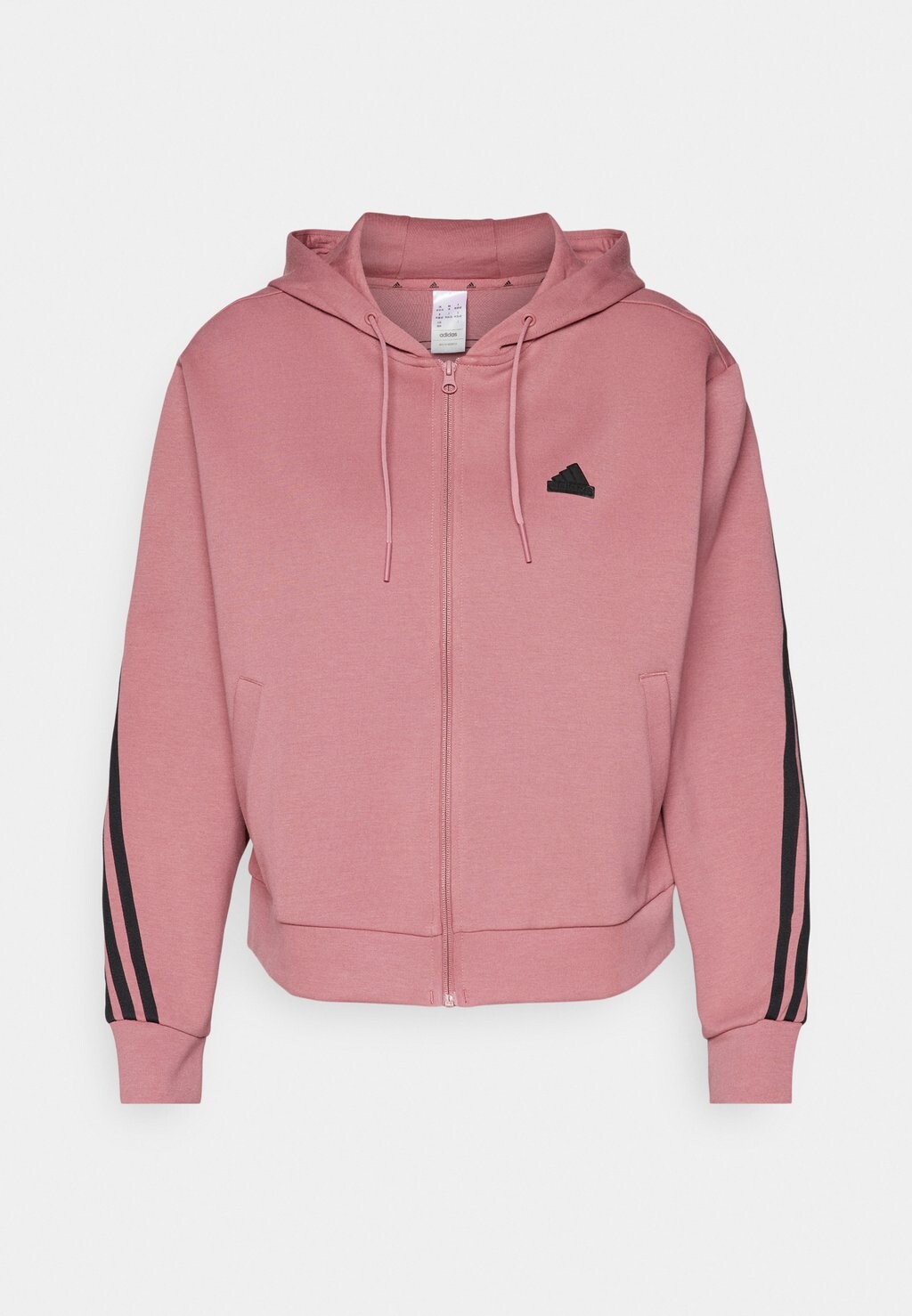 

Свитер на молнии Future Icons Three Stripes Full Zip Hoodie adidas Sportswear, preloved малиновый
