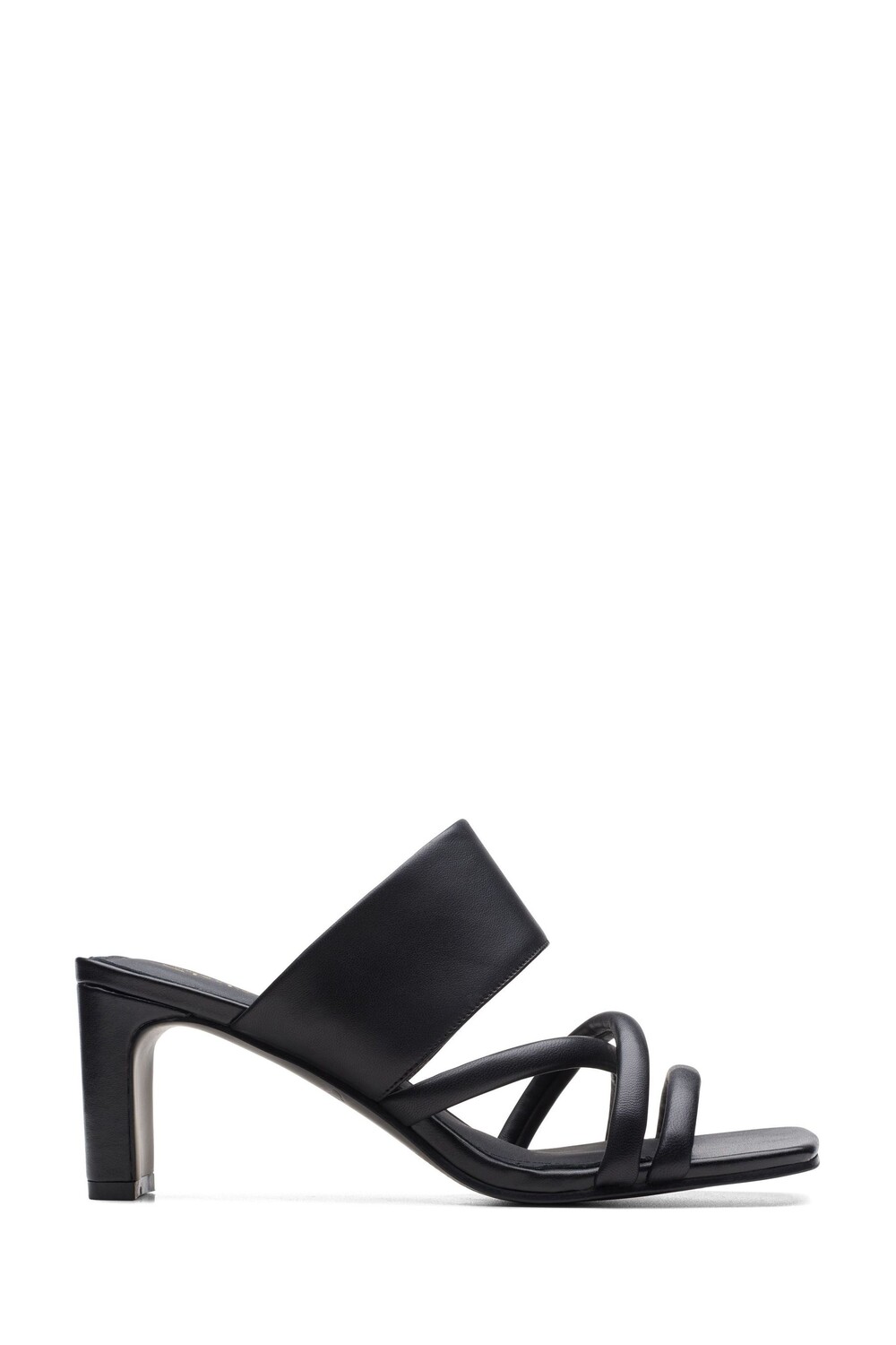 

Кожаные сандалии без каблука Seren 65 Clarks, черный