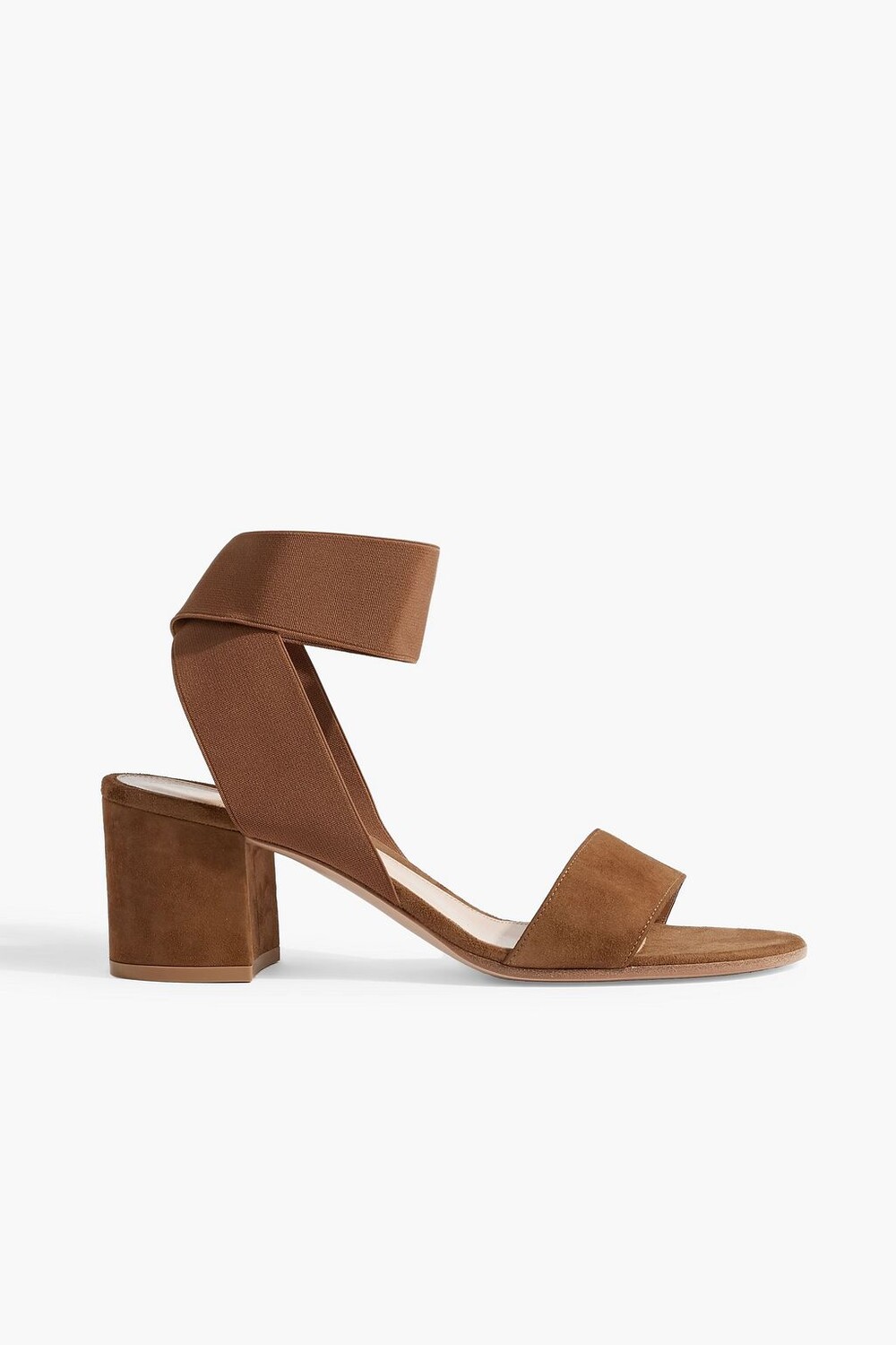 

Замшевые босоножки GIANVITO ROSSI, коричневый