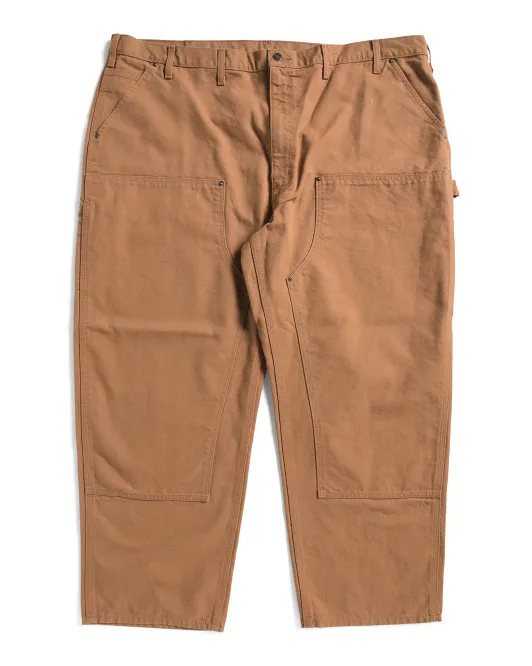 

Большие и высокие рабочие брюки свободного кроя Carhartt, коричневый