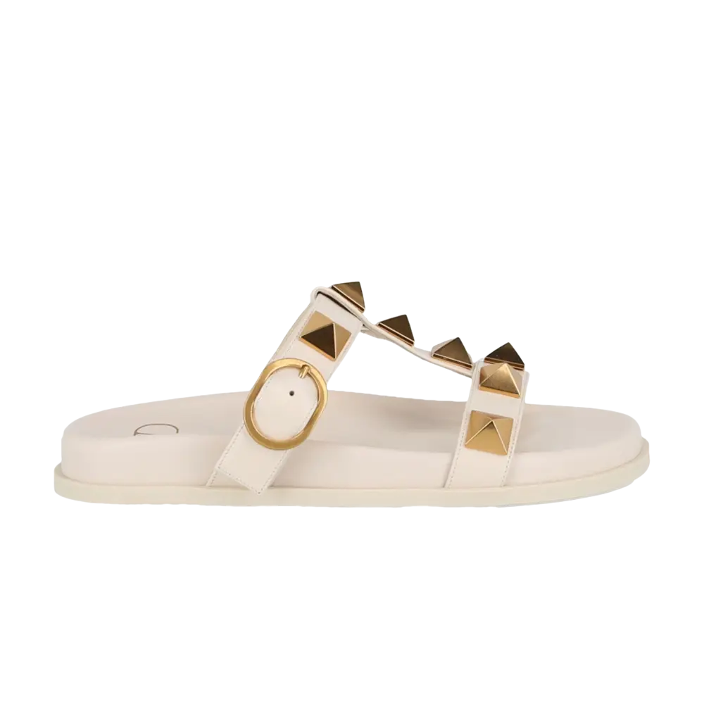

Шлепанцы Valentino Wmns Roman Stud Slide, кремовый