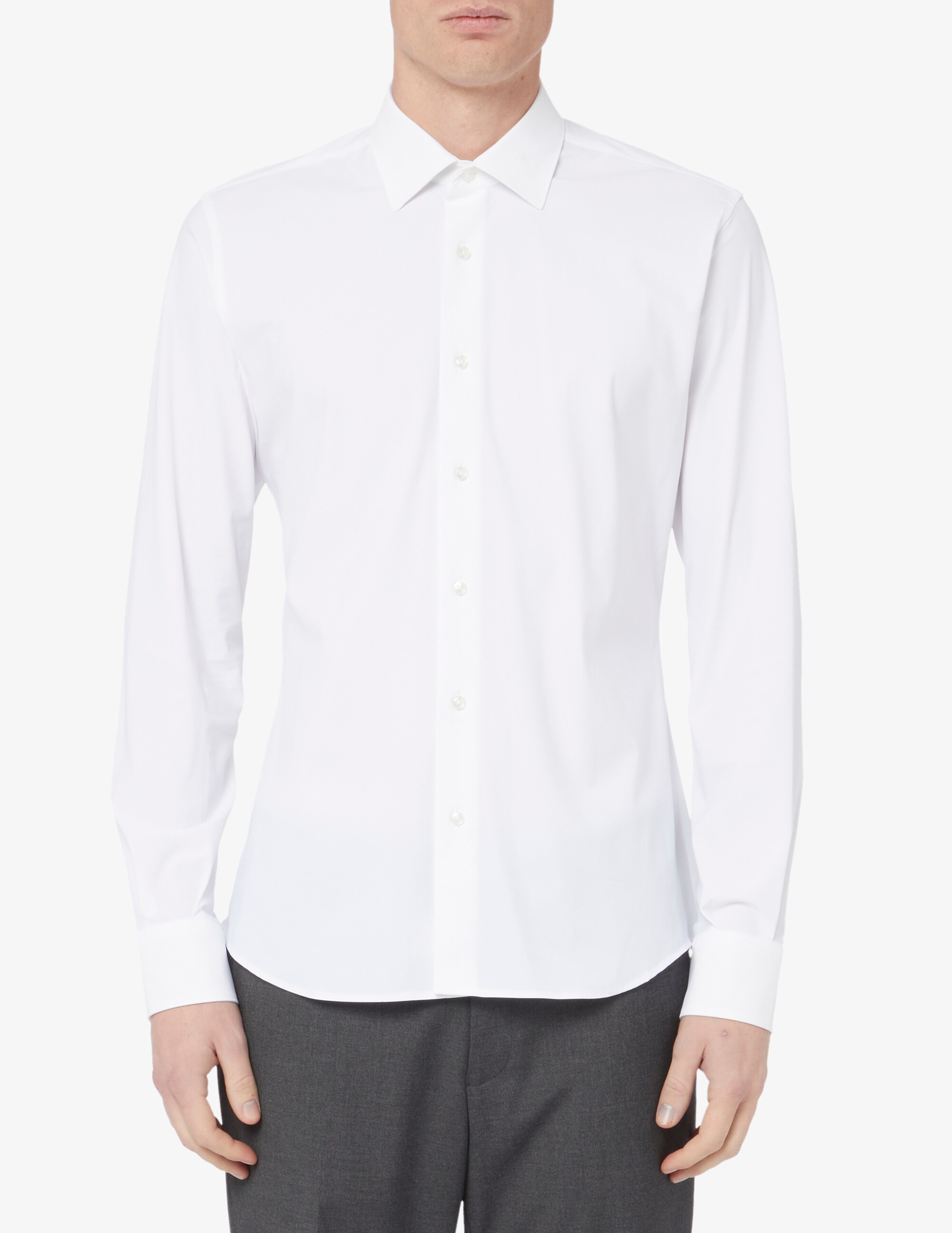 Рубашка модерн Sartoria Italiana, белый цена и фото