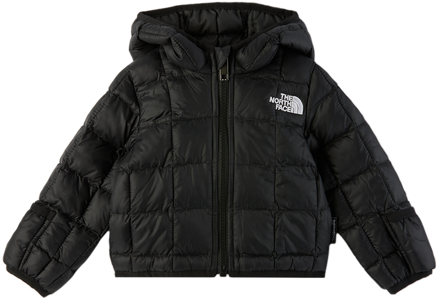 

Детская черная куртка с капюшоном The North Face Kids