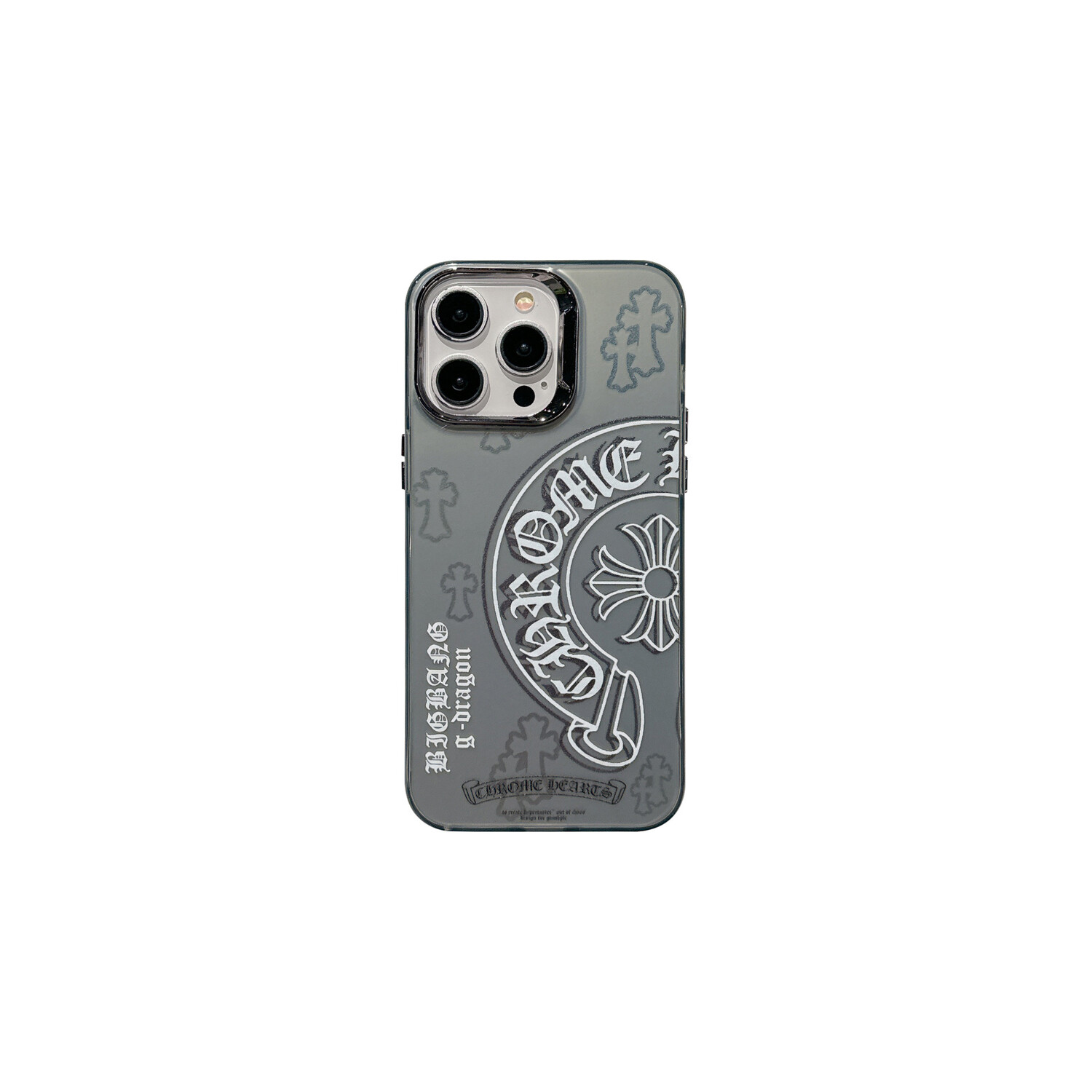 

Чехол для телефона Saltoinc, White shell on gray background