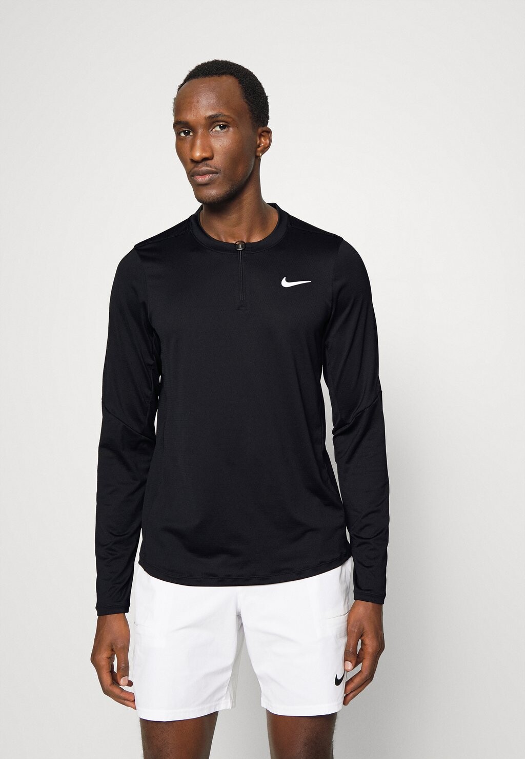 

Футболка с длинным рукавом M NKCT DF ADVTG TOP HZ Nike, чёрный/белый