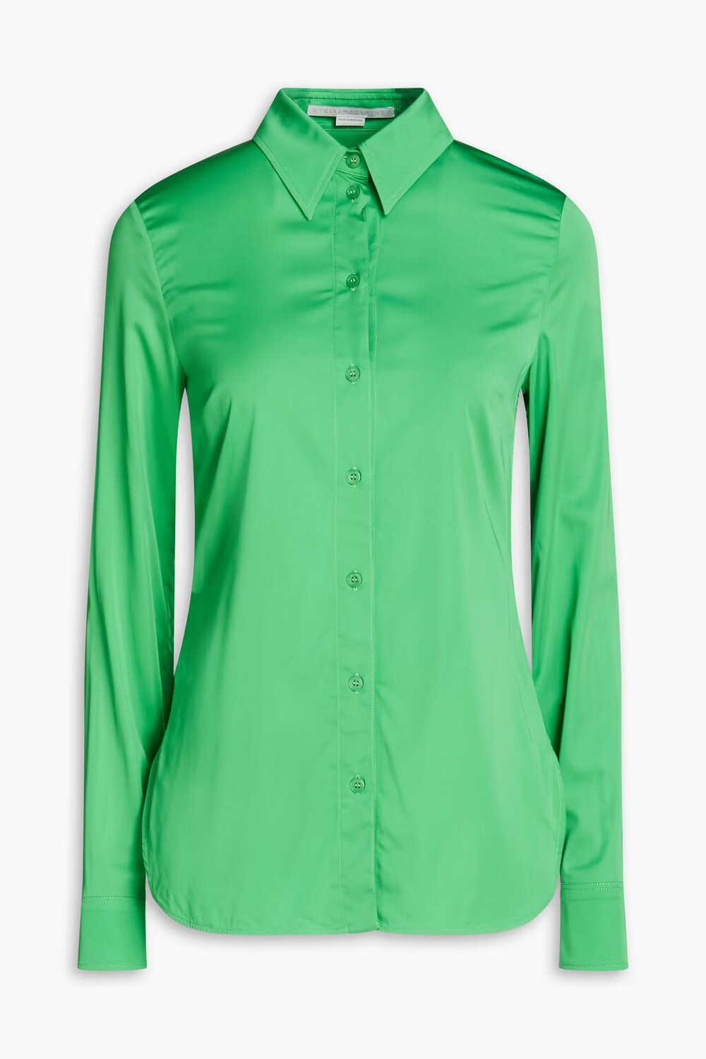 

Рубашка Daria из атласного крепа Stella Mccartney, зеленый