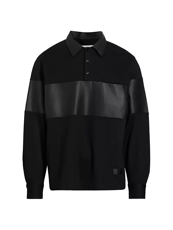 

Рубашка для регби из саржевого джерси 4S Designs, черный