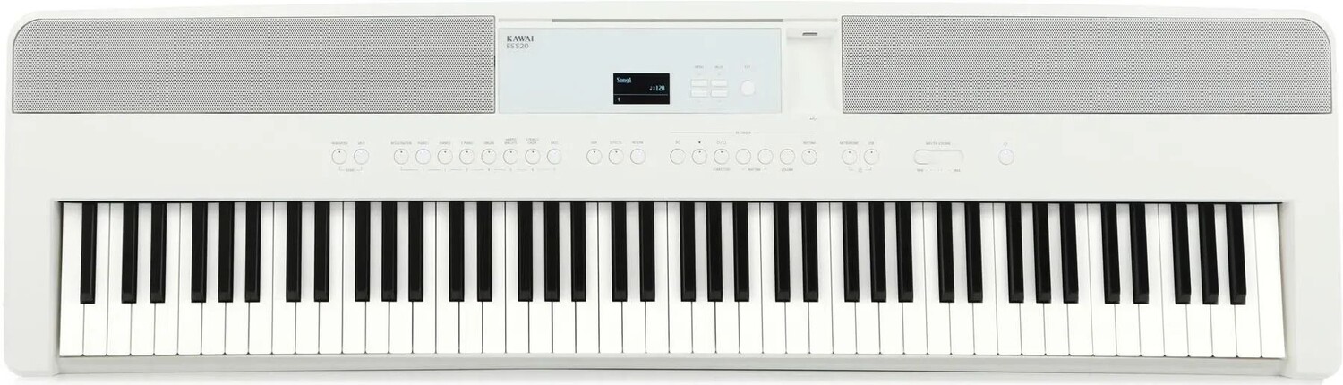 

Цифровое пианино Kawai ES520, 88 клавиш, с динамиками, белое