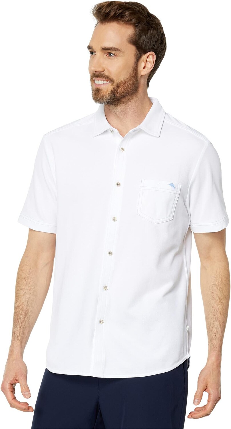 

Рубашка Emfielder с коротким рукавом Tommy Bahama, ярко-белый