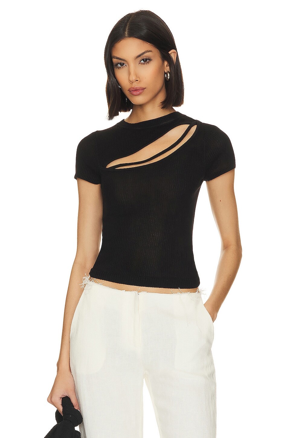 

Футболка St. Agni Cut Out Knit, черный