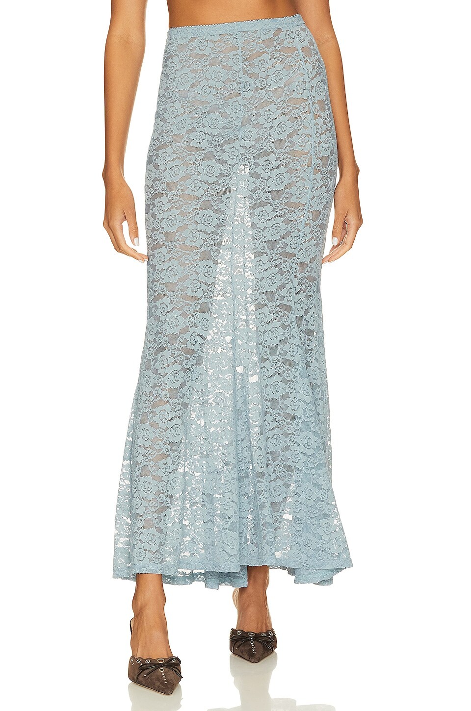 

Юбка LPA Serafina Lace Maxi, цвет Shadow Blue