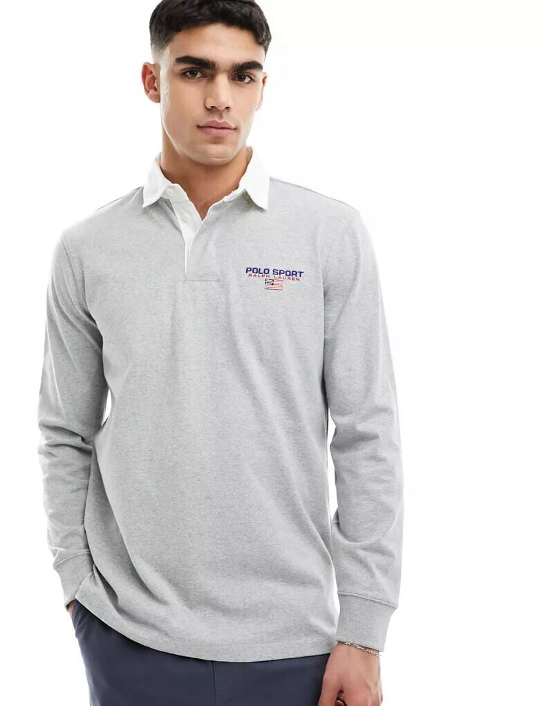 

Серая рубашка для регби Polo Ralph Lauren Sport Capsule