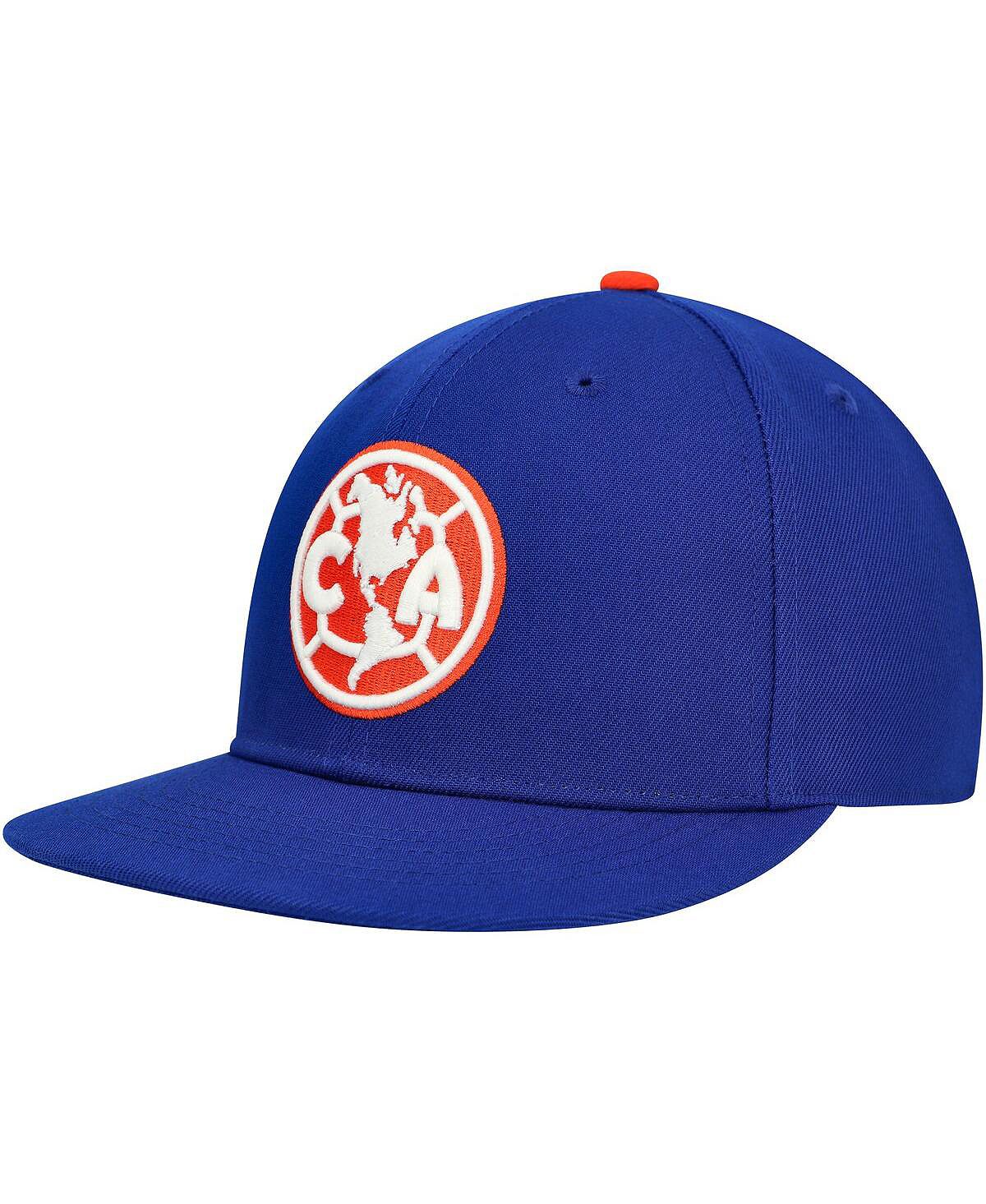 мужская синяя регулируемая шляпа cruz azul club gold fan ink Мужская синяя кепка Club America America's Game Snapback Fan Ink