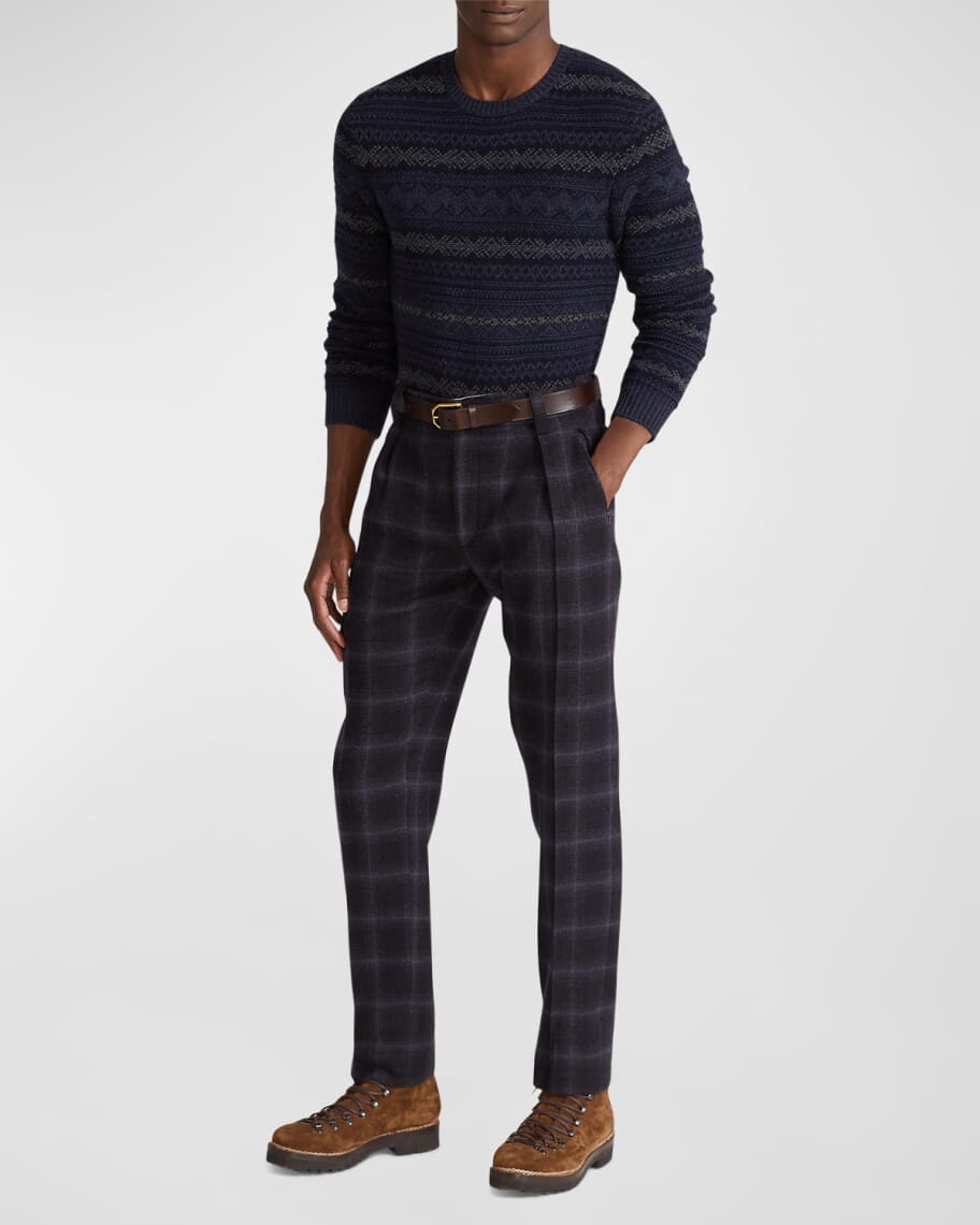 

Мужской кашемировый свитер с жаккардовым узором Ralph Lauren Purple Label