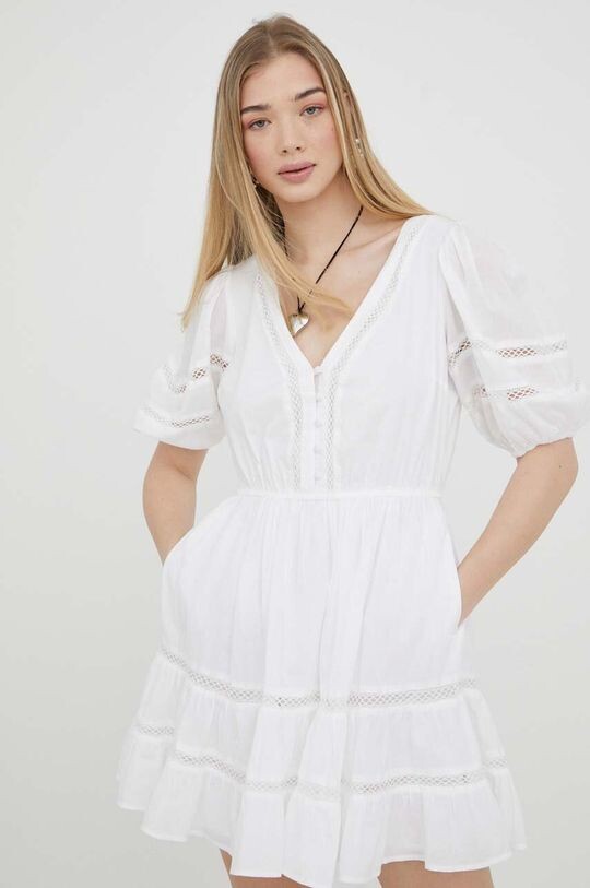 

Хлопковое платье Abercrombie & Fitch, белый