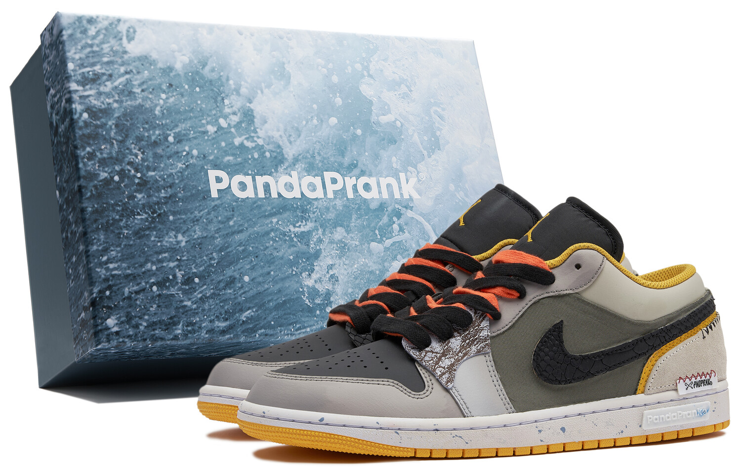 

Jordan Air Jordan 1 винтажные баскетбольные кроссовки мужские, Black gray yellow