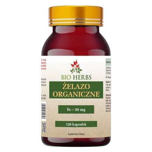 

Органическое железо 30мг ФОРТЕ 120 шт Bio Herbs