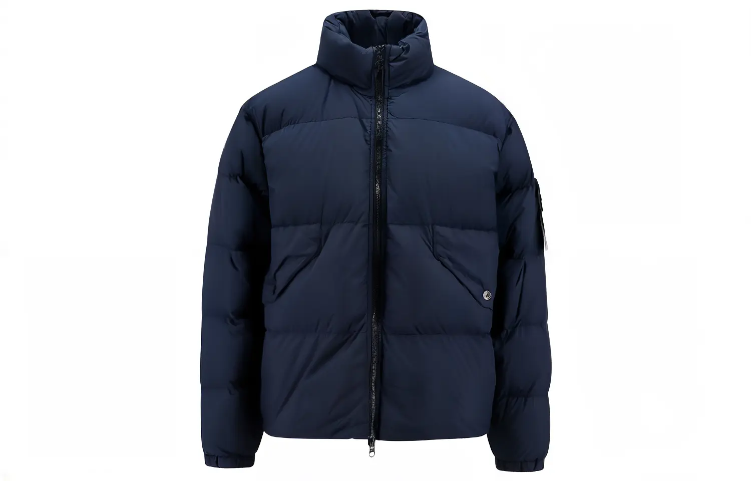 

Пуховик мужской темно-синий Stone Island, темно-синий