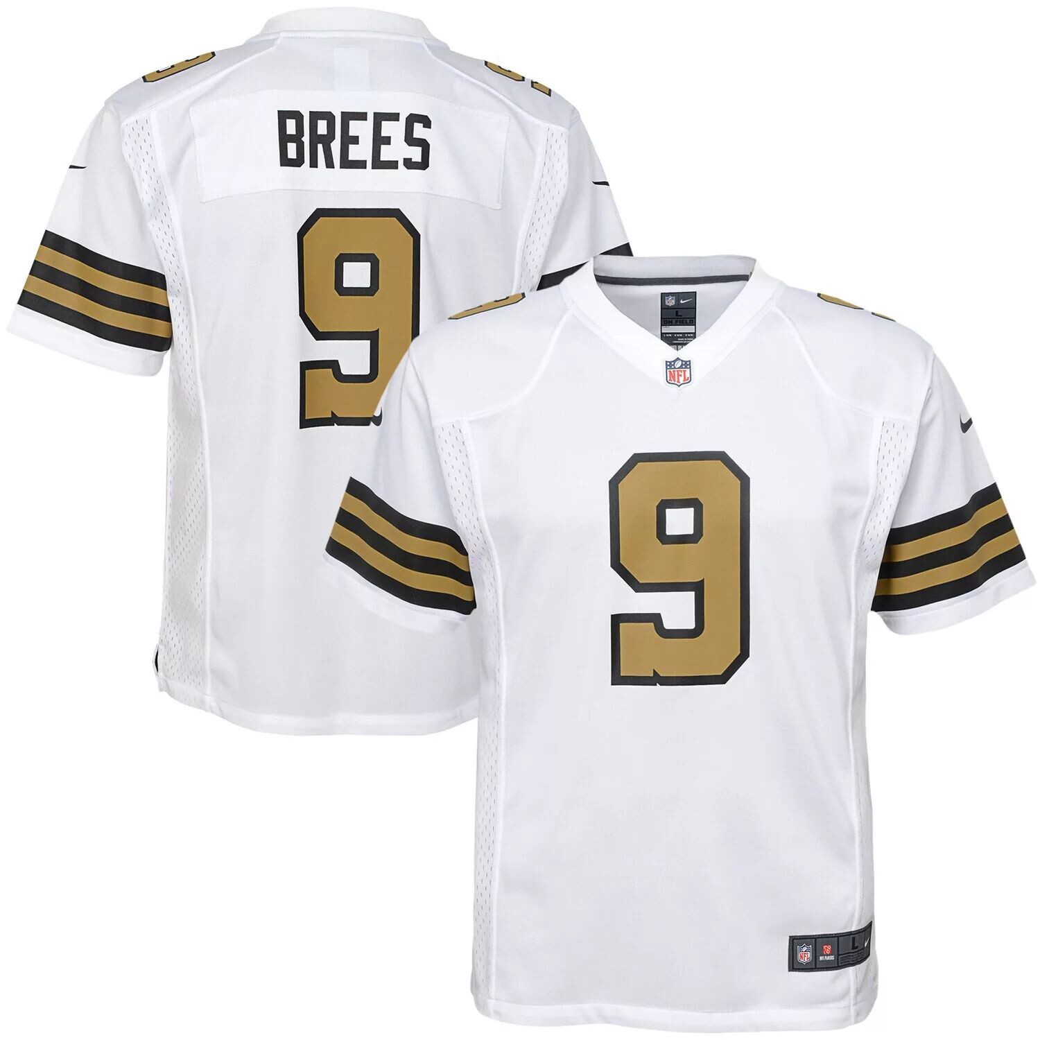 

Молодежный белый джерси Nike Drew Brees New Orleans Saints Color Rush Game Nike