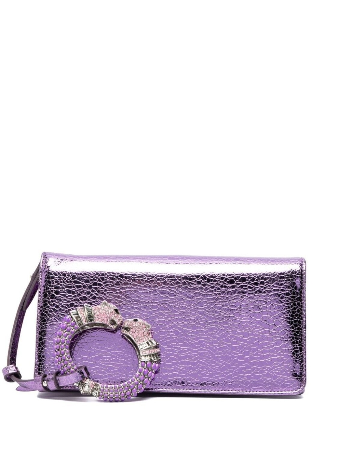 

Roberto Cavalli клатч Pochette с эффектом металлик, фиолетовый