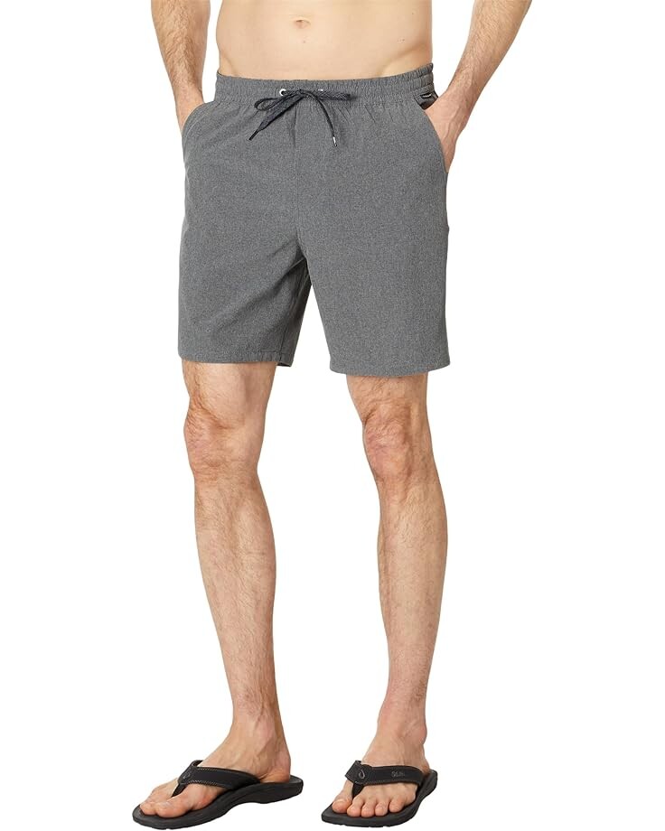 

Шорты Quiksilver 18" Taxer Heather Amphibian Shorts, черный