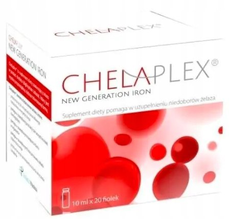 Establo Pharma, Chelaplex, жидкий хелат железа, 20x10