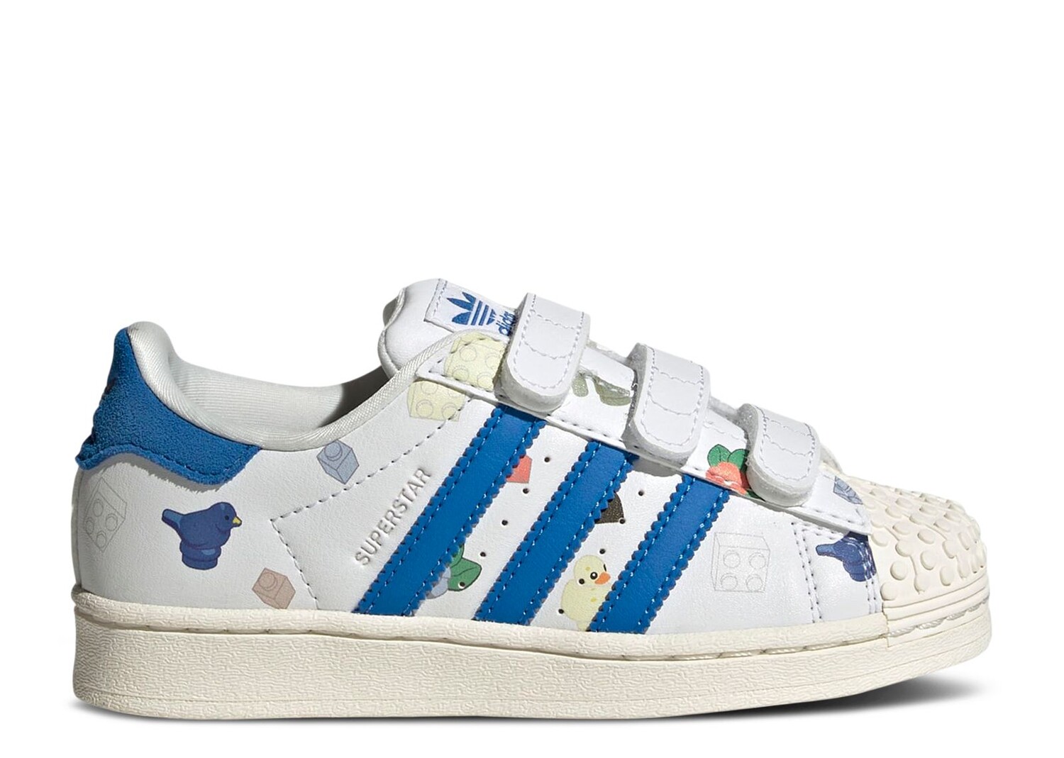 

Кроссовки adidas Lego X Superstar Cf J 'Bricks And Figurine - White Royal Blue', белый