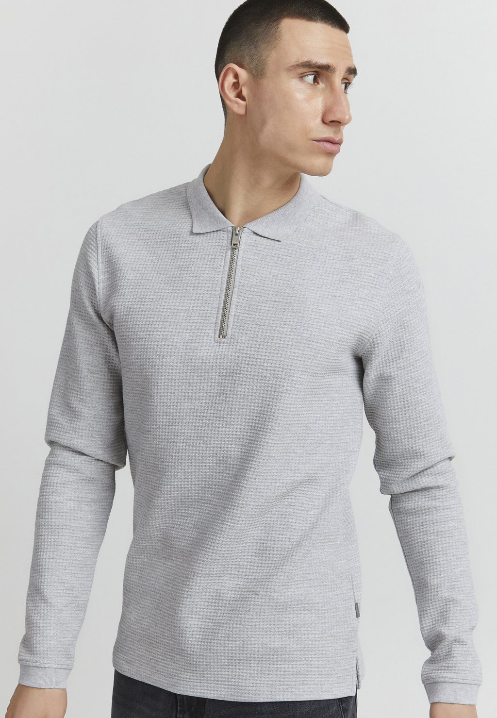 Поло Sdbrogan Solid, цвет light grey melange свитшот solid цвет light grey melange