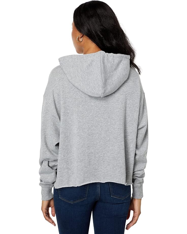 

Толстовка Wildfox Jet Lagged French Terry Harley Cropped Sweatshirt, цвет Heather