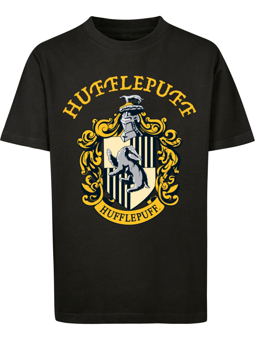 Футболка F4Nt4Stic Harry Potter Hufflepuff Crest, черный брелок harry potter hufflepuff crest