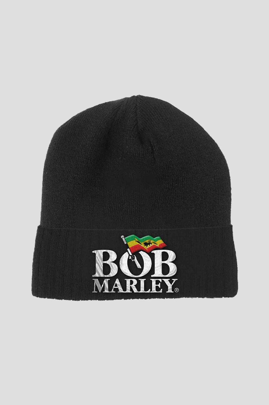 шапка-бини с ямайским флагом Bob Marley, черный