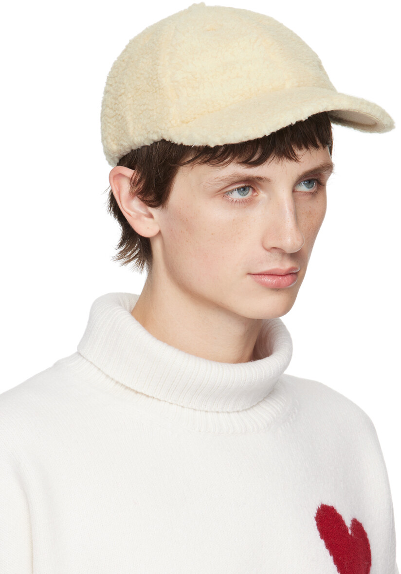

Off-White Кепка с заклепками Ami de Cur AMI Alexandre Mattiussi