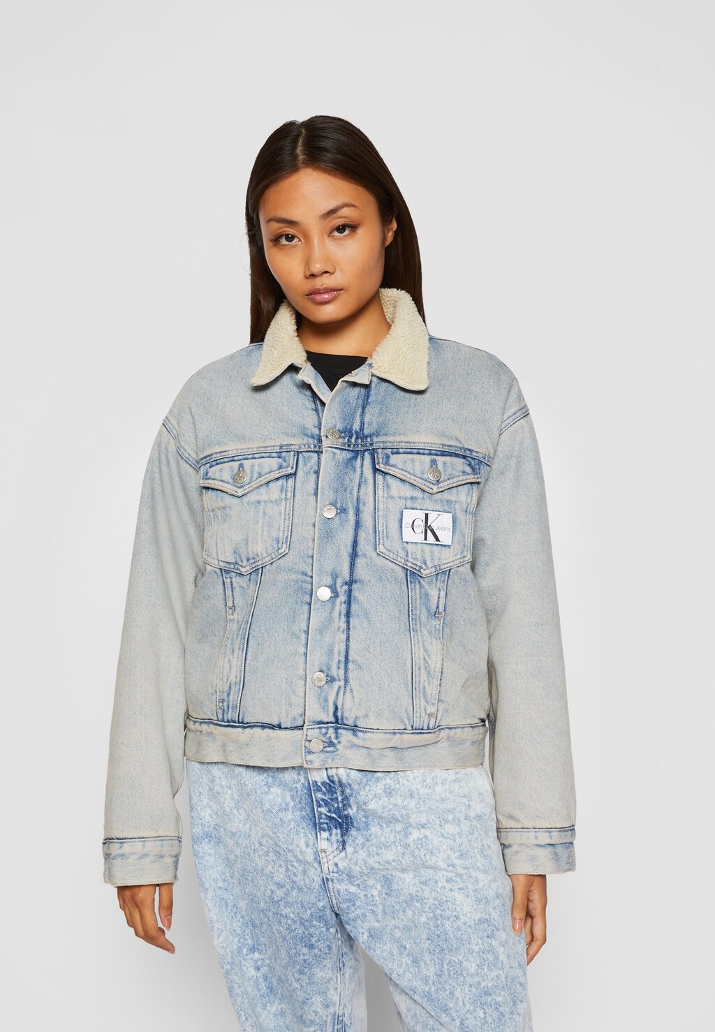 

Джинсовая куртка Calvin Klein Jeans, светло-синий