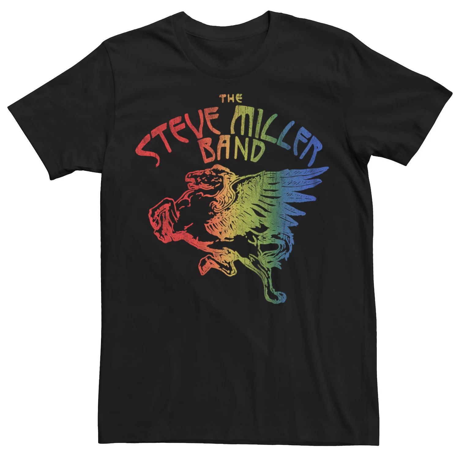 steve miller band abracadabra 180g Мужская футболка Steve Miller Rainbow Band Licensed Character