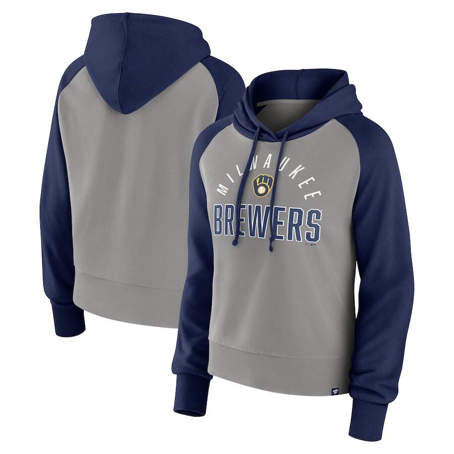 

Пуловер с капюшоном Fanatics Branded Milwaukee Brewers, нави