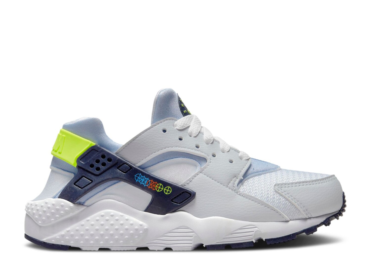

Кроссовки Nike Huarache Run Gs 'Football Grey Volt', серый