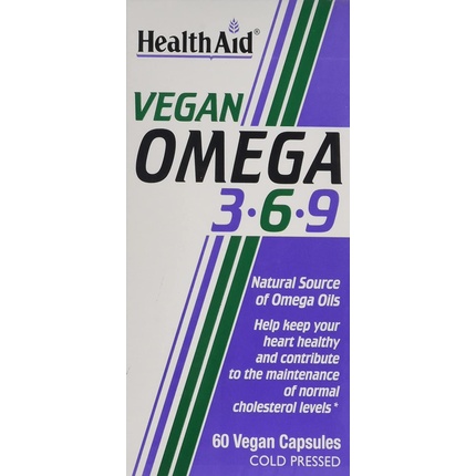 Веганские Омега 3-6-9 60 капсул, Healthaid thompson омега 3 6 9 120 гелевых капсул