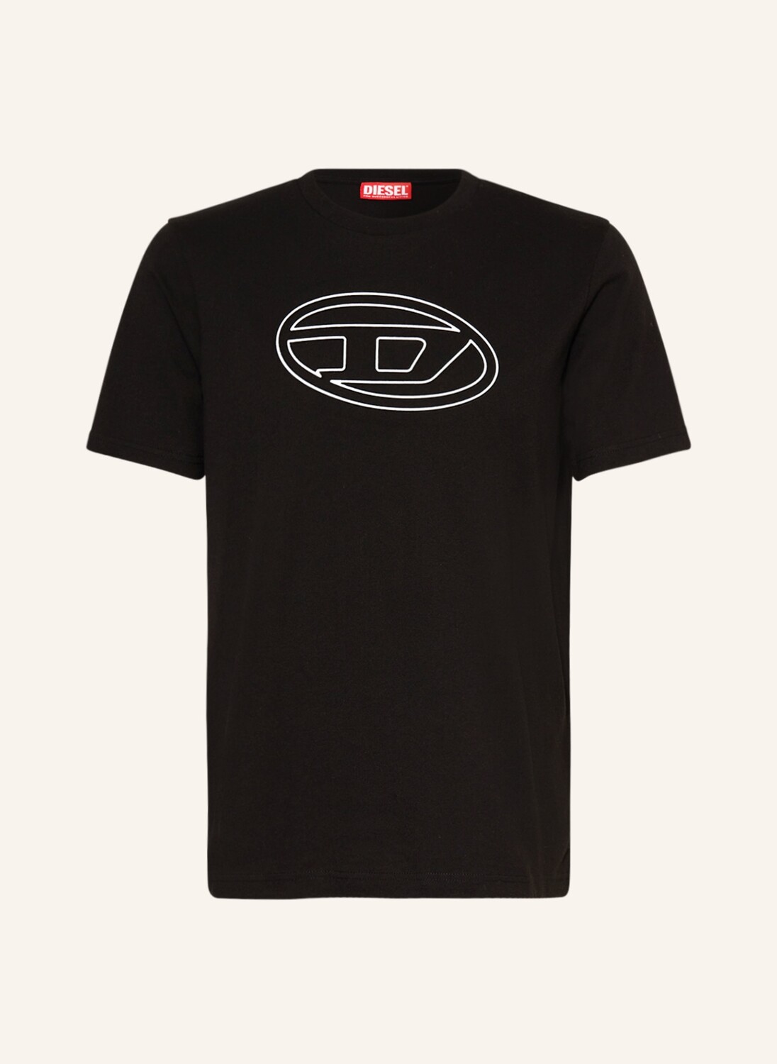 

Футболка DIESEL T-JUST-BIGOVAL, черный